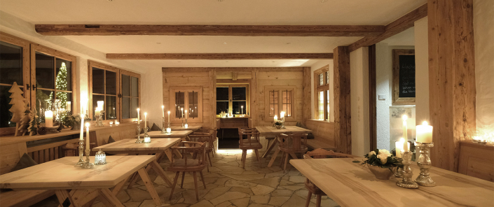 Winterstuben für Feierlichkeiten am Abend