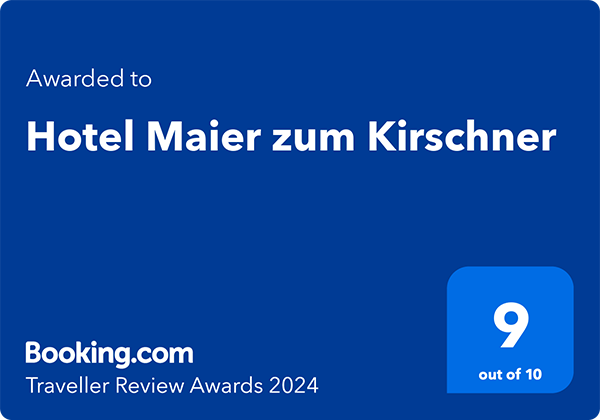 Booking.com Award Hotel Maier zum Kirschner